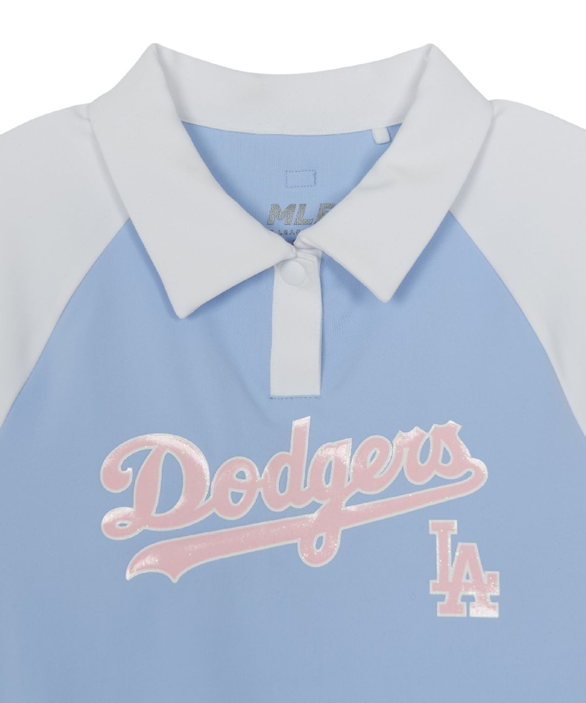 엠엘비 키즈(MLB KIDS) 걸즈 스포티브 카라형 래쉬가드 스커트 세트 LA (L.Blue)