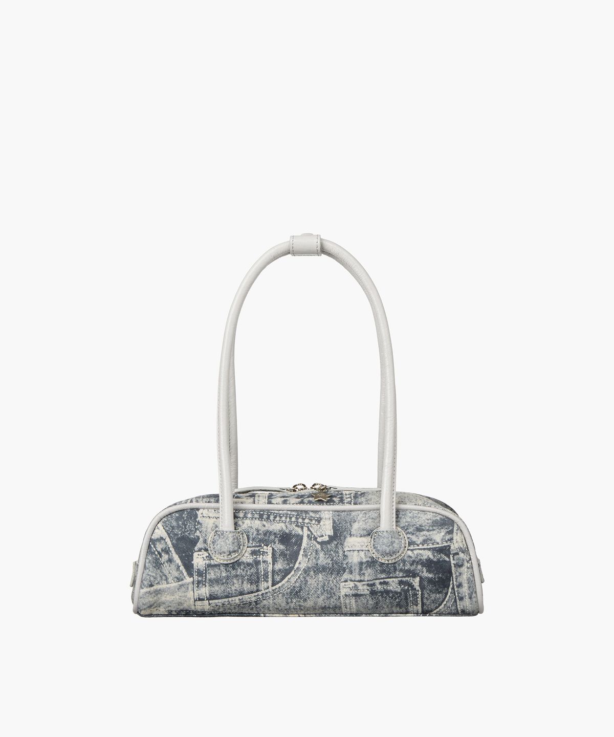 마지셔우드(MARGESHERWOOD) SOFT BOSTON EW MINI PIPING_light grey printed suede+crinkle