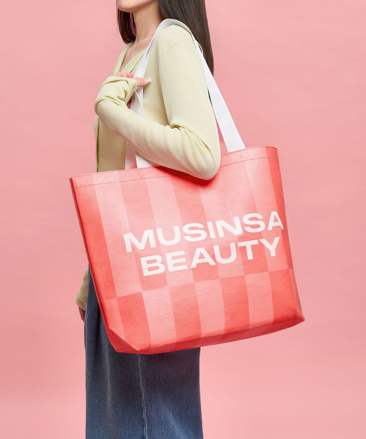 무신사(MUSINSA REUSABLE BAG) [이벤트] 무신사 뷰티 리유저블 백 스트라이프