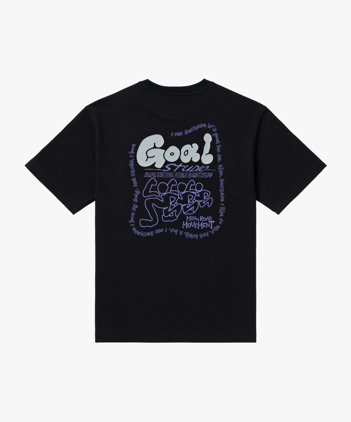 골스튜디오(GOALSTUDIO) HRM GRAPHIC AIRMESH TEE-BLACK