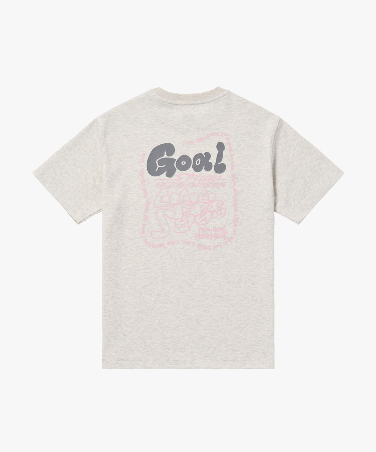 골스튜디오(GOALSTUDIO) HRM GRAPHIC AIRMESH TEE-OATMEAL