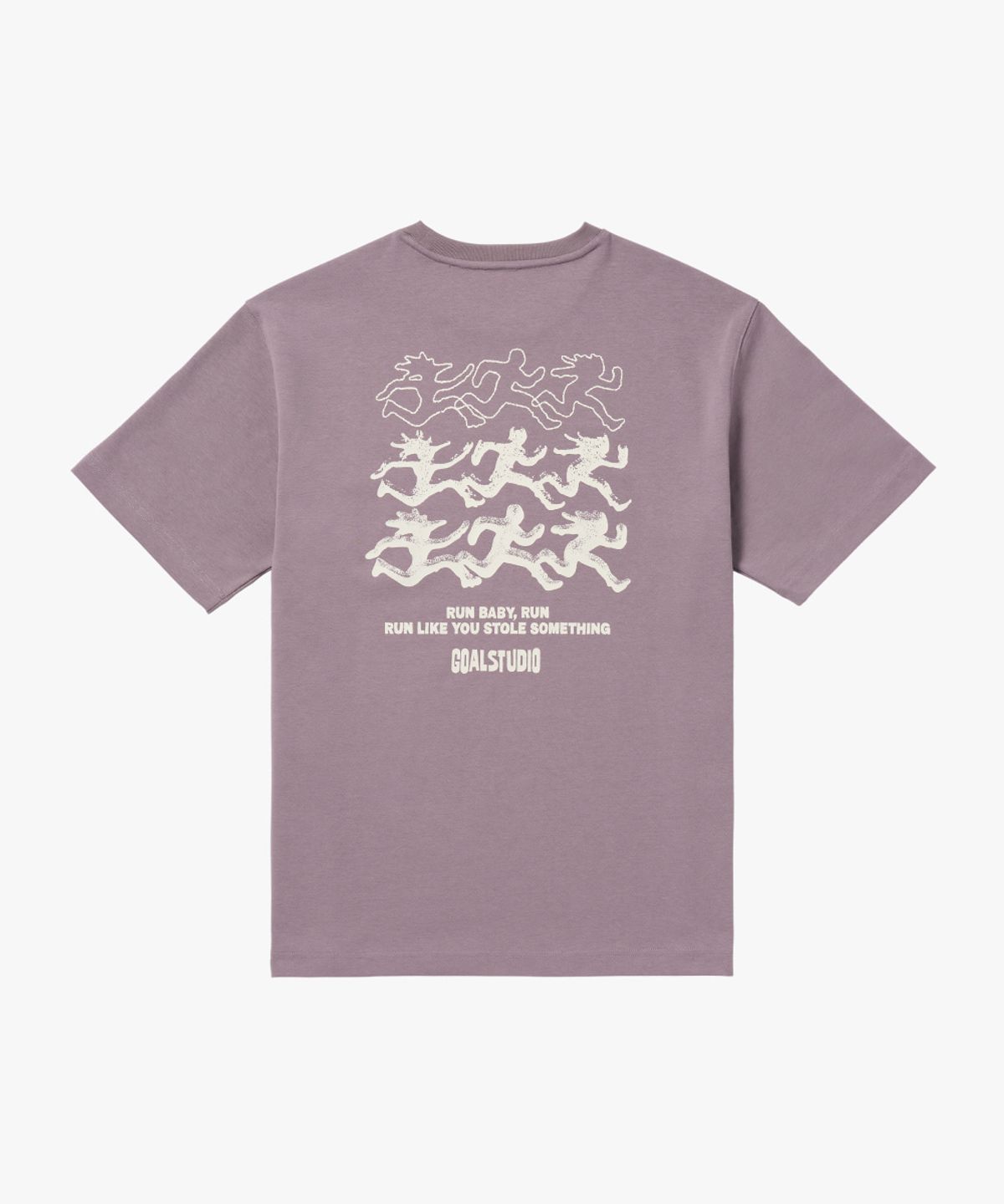 골스튜디오(GOALSTUDIO) RUN GRAPHIC AIRMESH TEE-BROWN