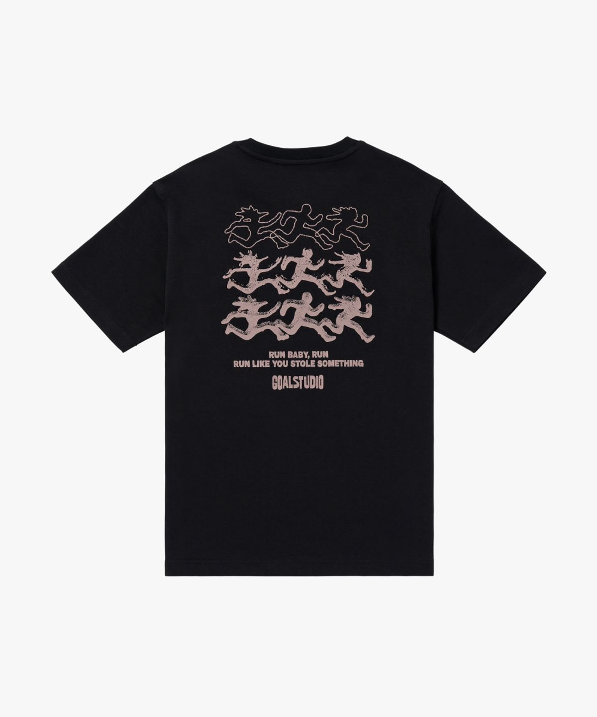 골스튜디오(GOALSTUDIO) RUN GRAPHIC AIRMESH TEE-BLACK