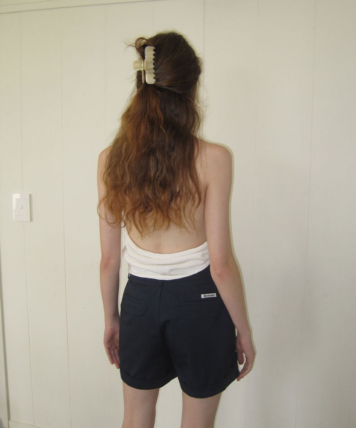 어패럴아카이브(APPAREL ARCHIVE) Rinz halter layered sleeveless - Ivory