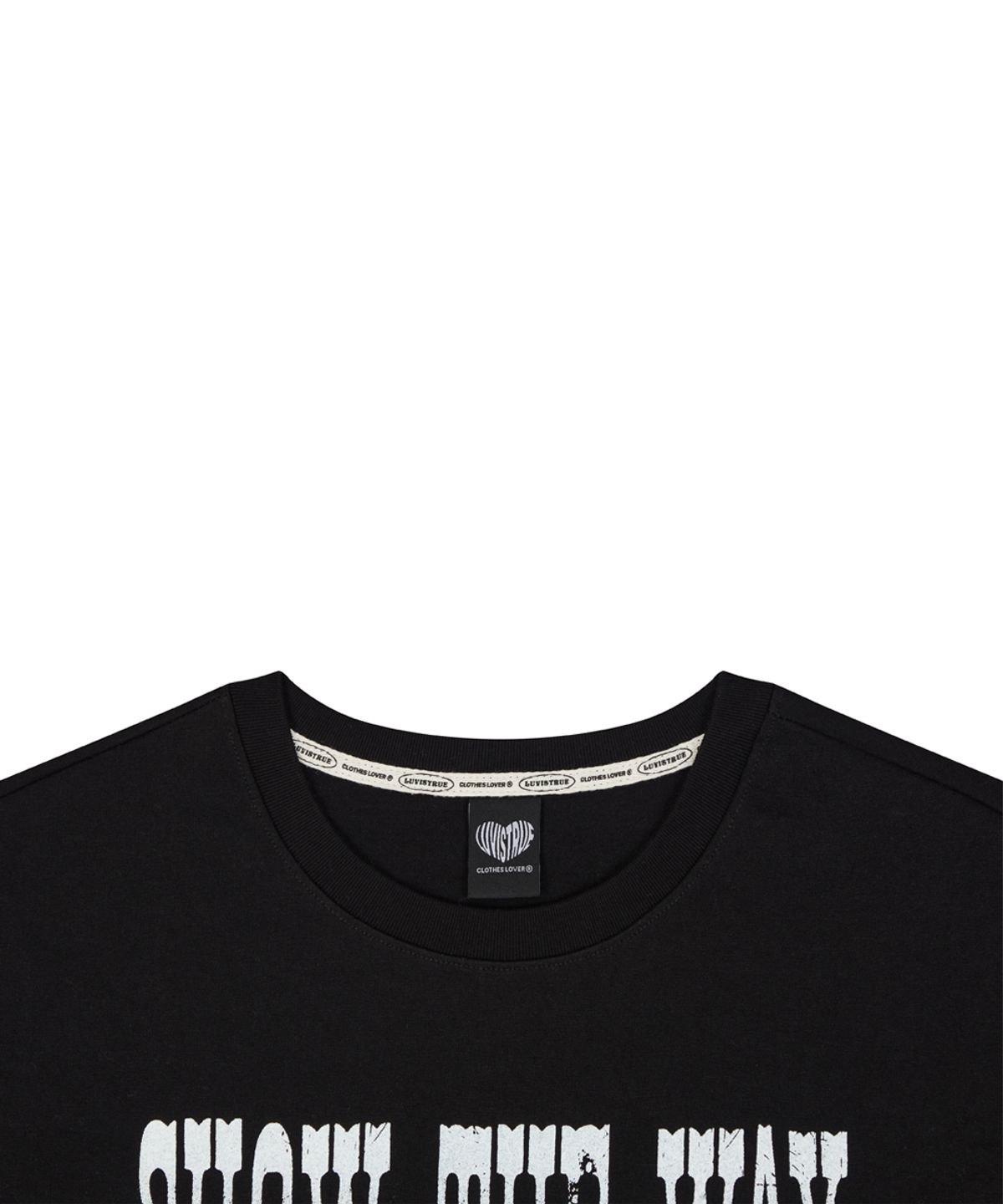 러브이즈트루(LUVISTRUE) SY SHOW THE WAY TEE(BLACK)