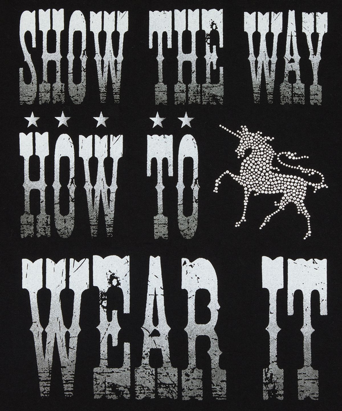 러브이즈트루(LUVISTRUE) SY SHOW THE WAY TEE(BLACK)