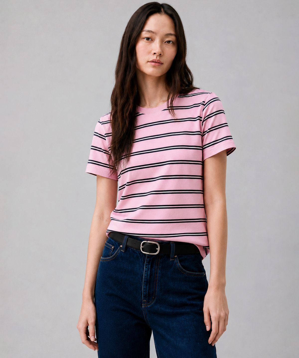 룩캐스트(LOOKAST) 젠 스트라이프 티셔츠 / JEN STRIPE T-SHIRT_5colors