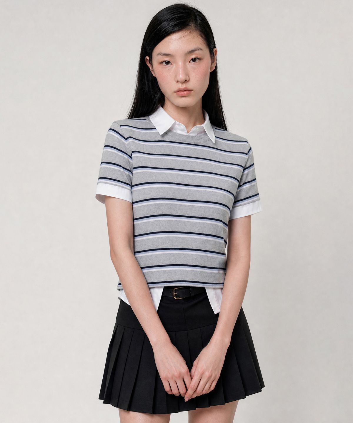 룩캐스트(LOOKAST) 젠 스트라이프 티셔츠 / JEN STRIPE T-SHIRT_5colors