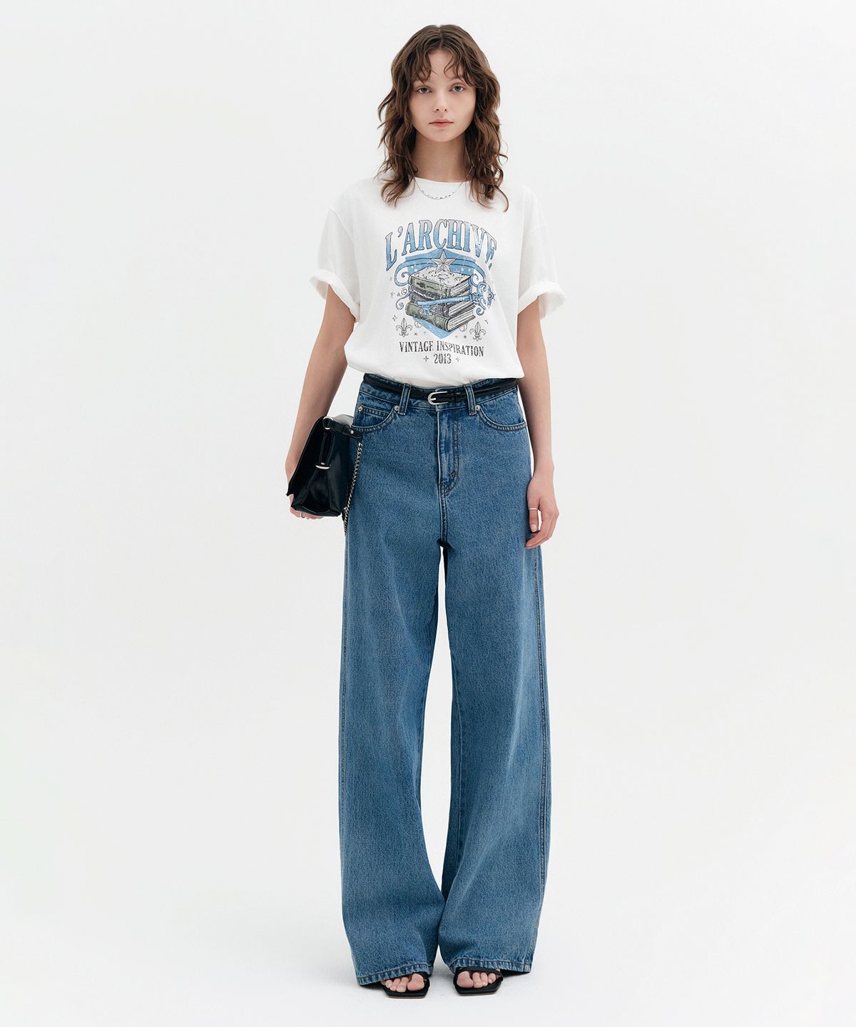 룩캐스트(LOOKAST) 디아 빈티지 그래픽 티셔츠 / DIA VINTAGE GRAPHIC T-SHIRT_2colors