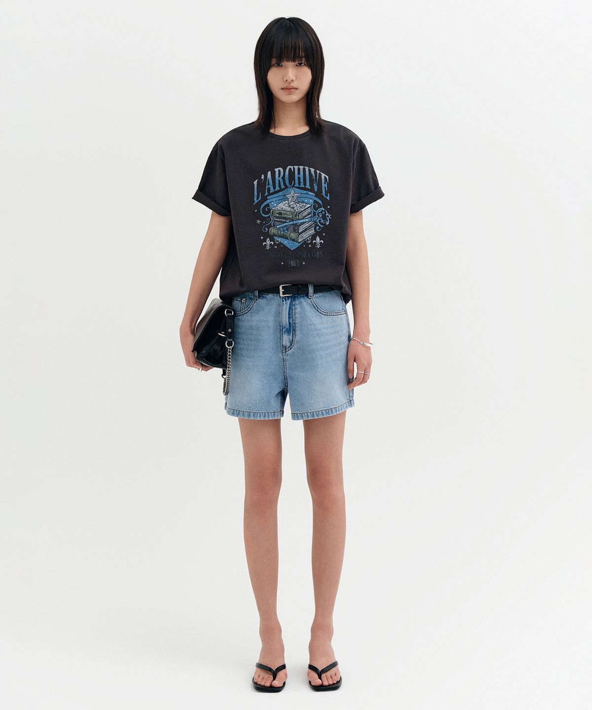 룩캐스트(LOOKAST) 디아 빈티지 그래픽 티셔츠 / DIA VINTAGE GRAPHIC T-SHIRT_2colors