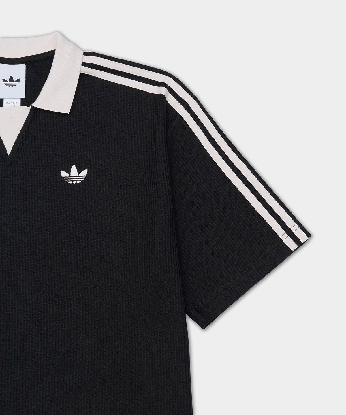 아디다스(ADIDAS) 와플 반팔 저지 - 블랙 / KW7467