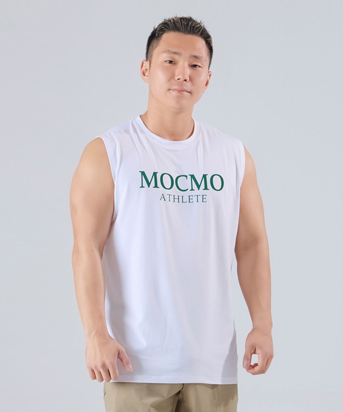 모크모(MOCMO) 애슬릿 나시 티셔츠