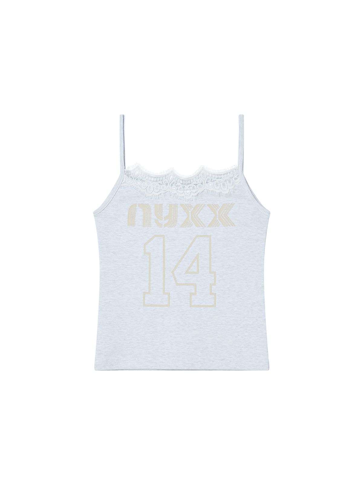 엔와이엑스엑스(NYXX) LACE SLEEVELESS HEATHER GREY