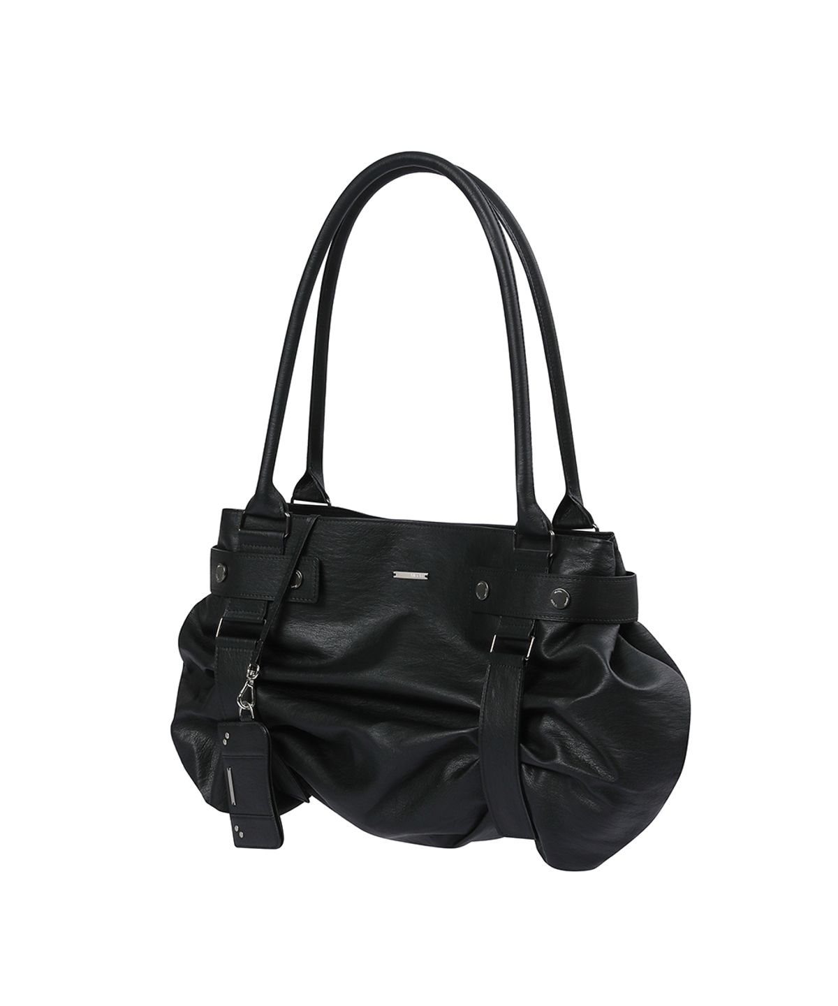 미세키서울(MISEKI SEOUL) Pleats belted big bag and wallet BLACK