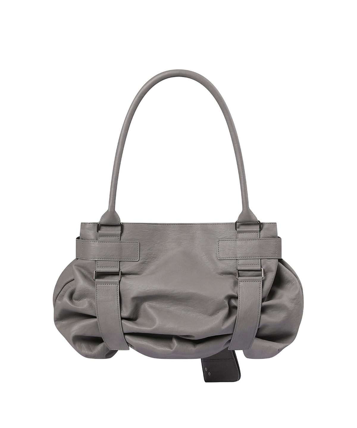 미세키서울(MISEKI SEOUL) Pleats belted big bag and wallet GREY