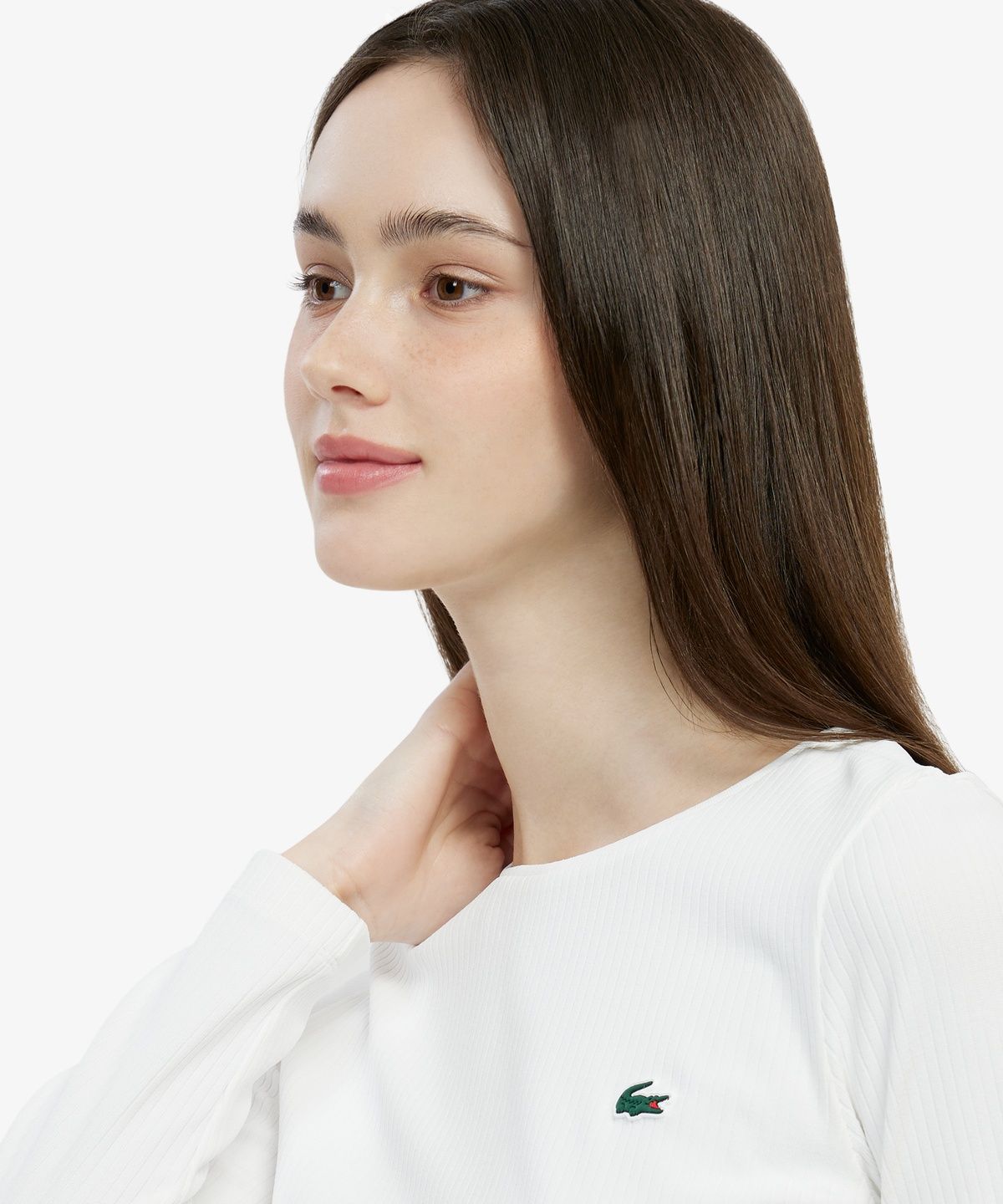 라코스테(LACOSTE) 여성 스트링 긴팔 티셔츠 TF624E-56G 70V