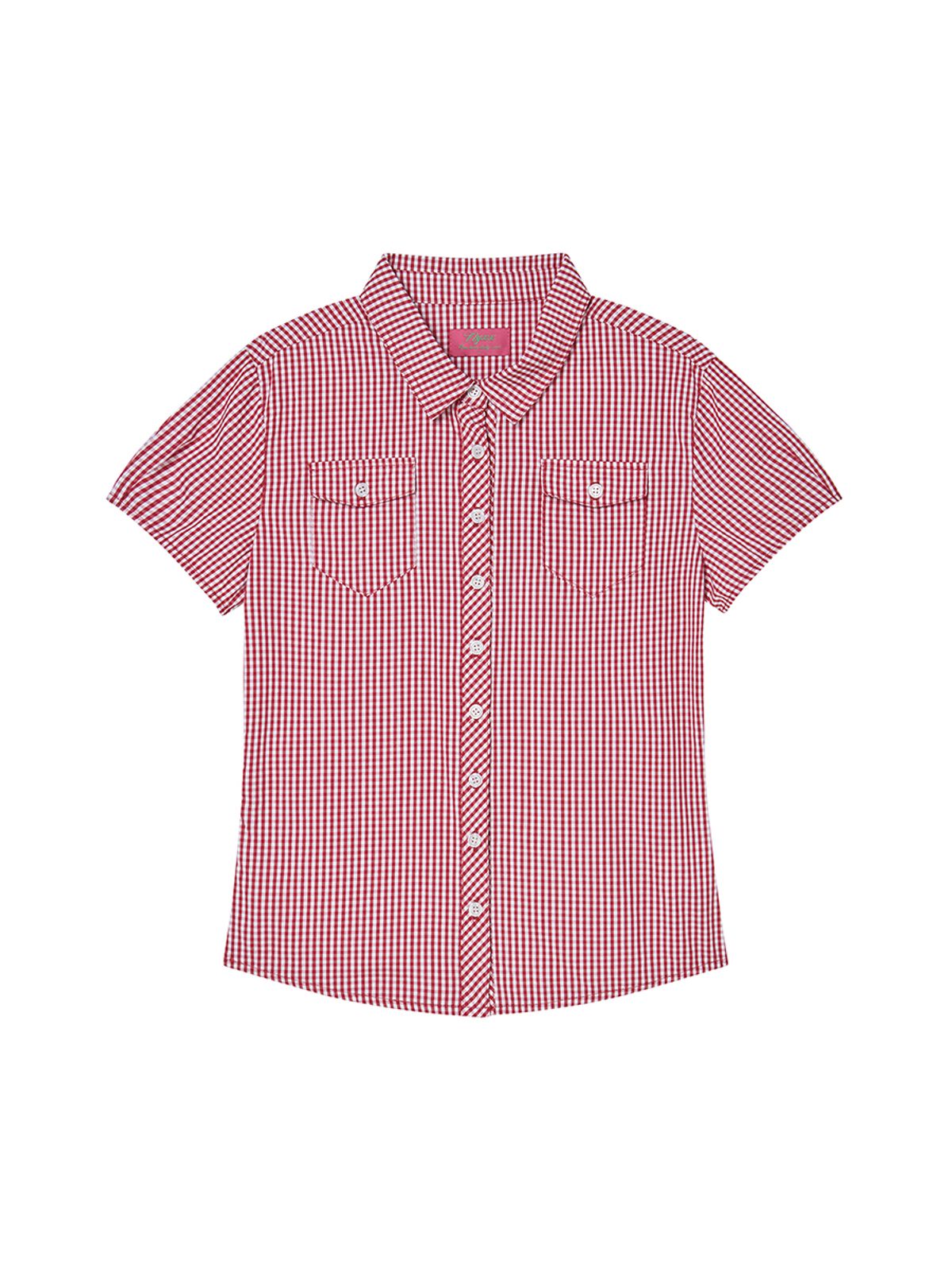 엔와이엑스엑스(NYXX) CHECK BLOUSE RED