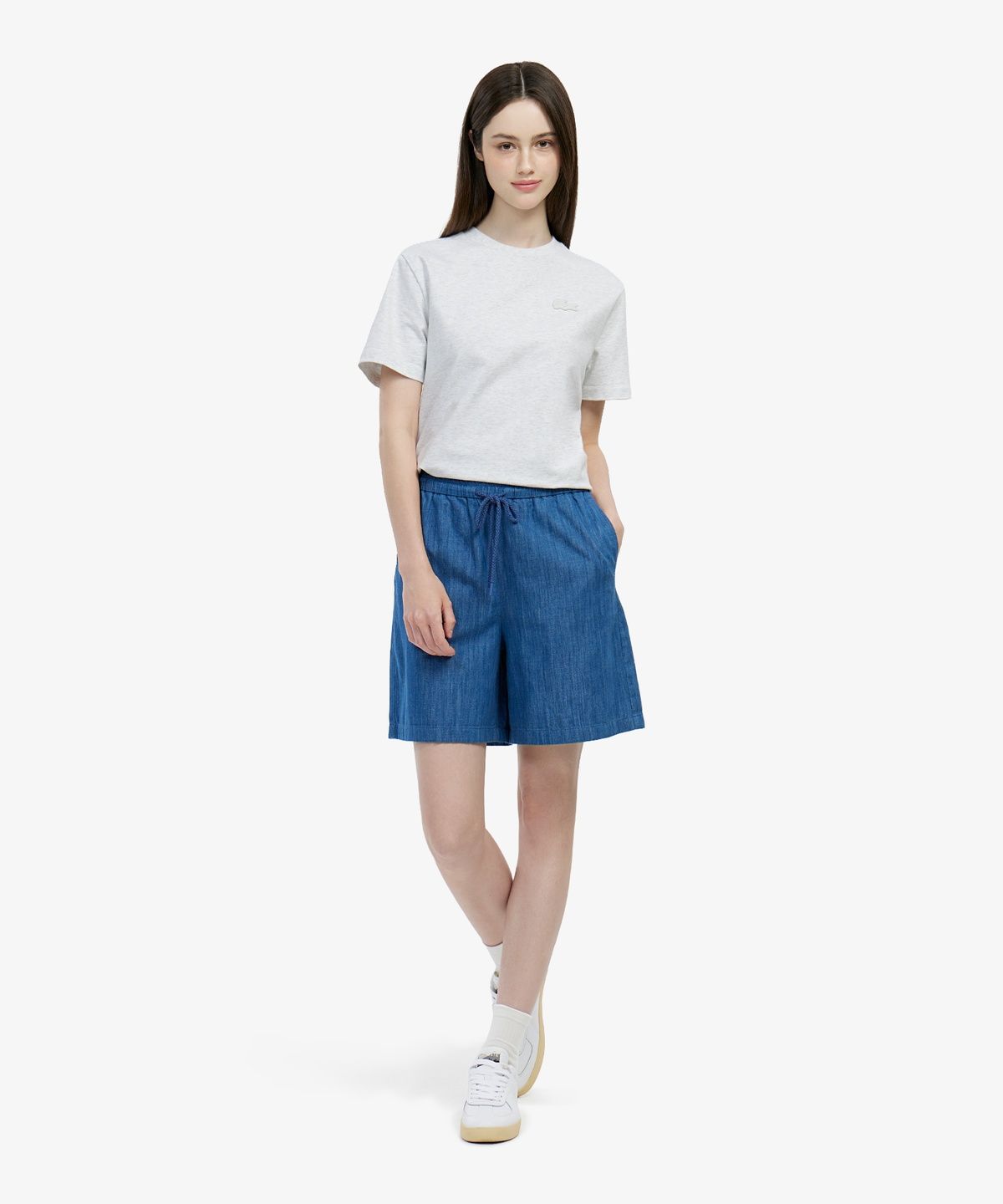 라코스테(LACOSTE) 여성 빅크록 반팔 티셔츠 TF702E-56G CCA