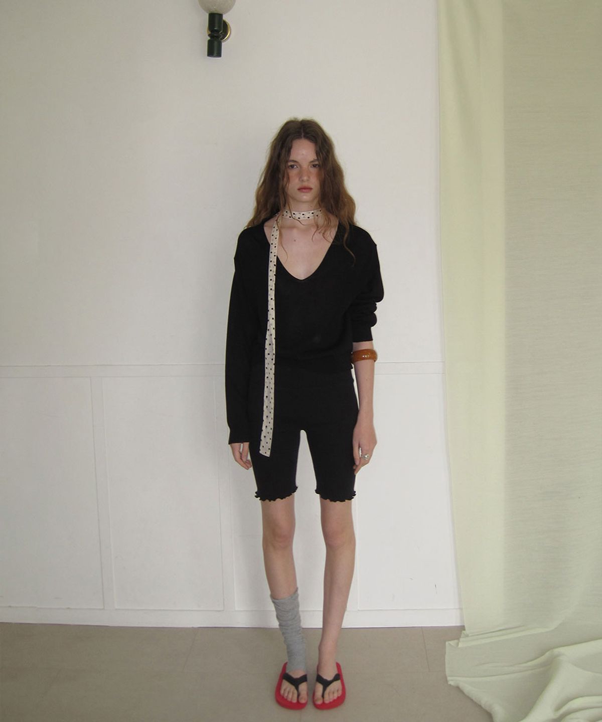 어패럴아카이브(APPAREL ARCHIVE) Beina biker pants - Black