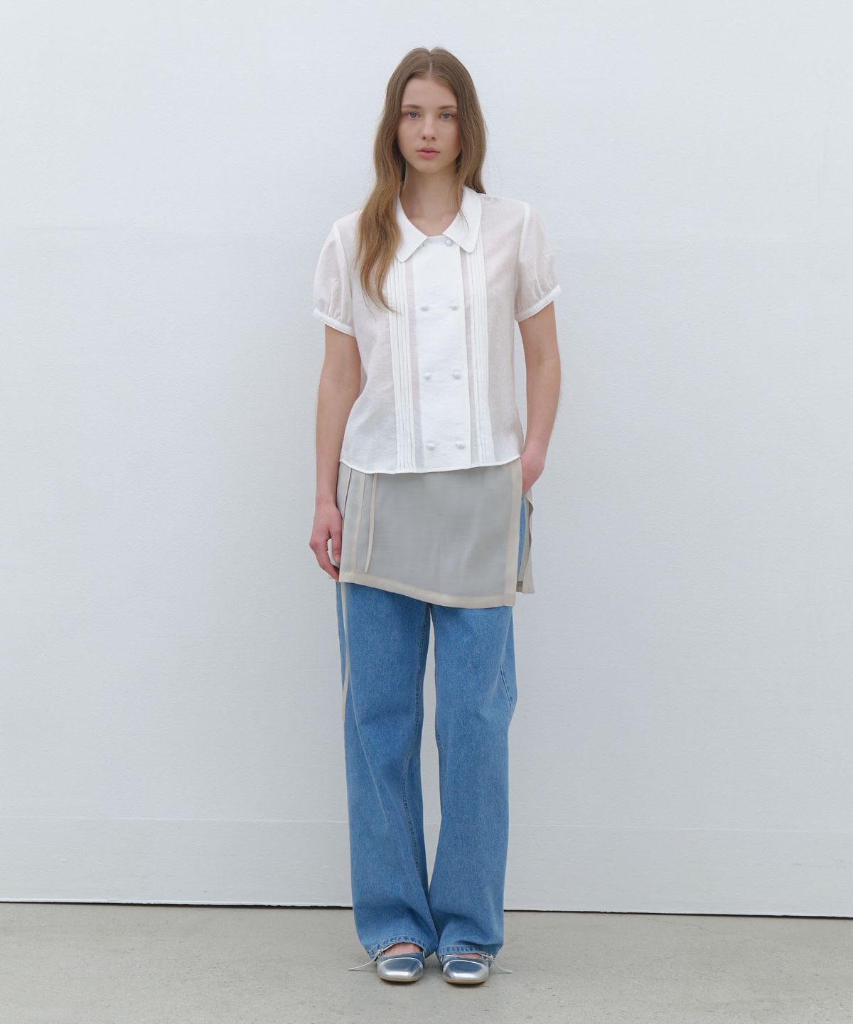 클루니(CLUNY) Cool Fit Summer Denim Pants - light blue