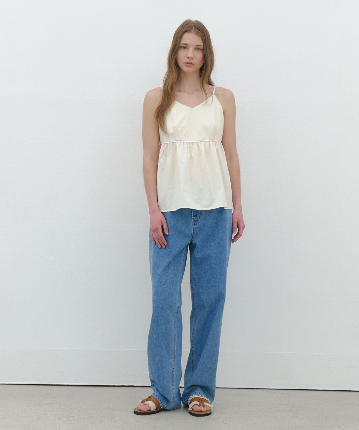 클루니(CLUNY) Cool Fit Summer Denim Pants - light blue
