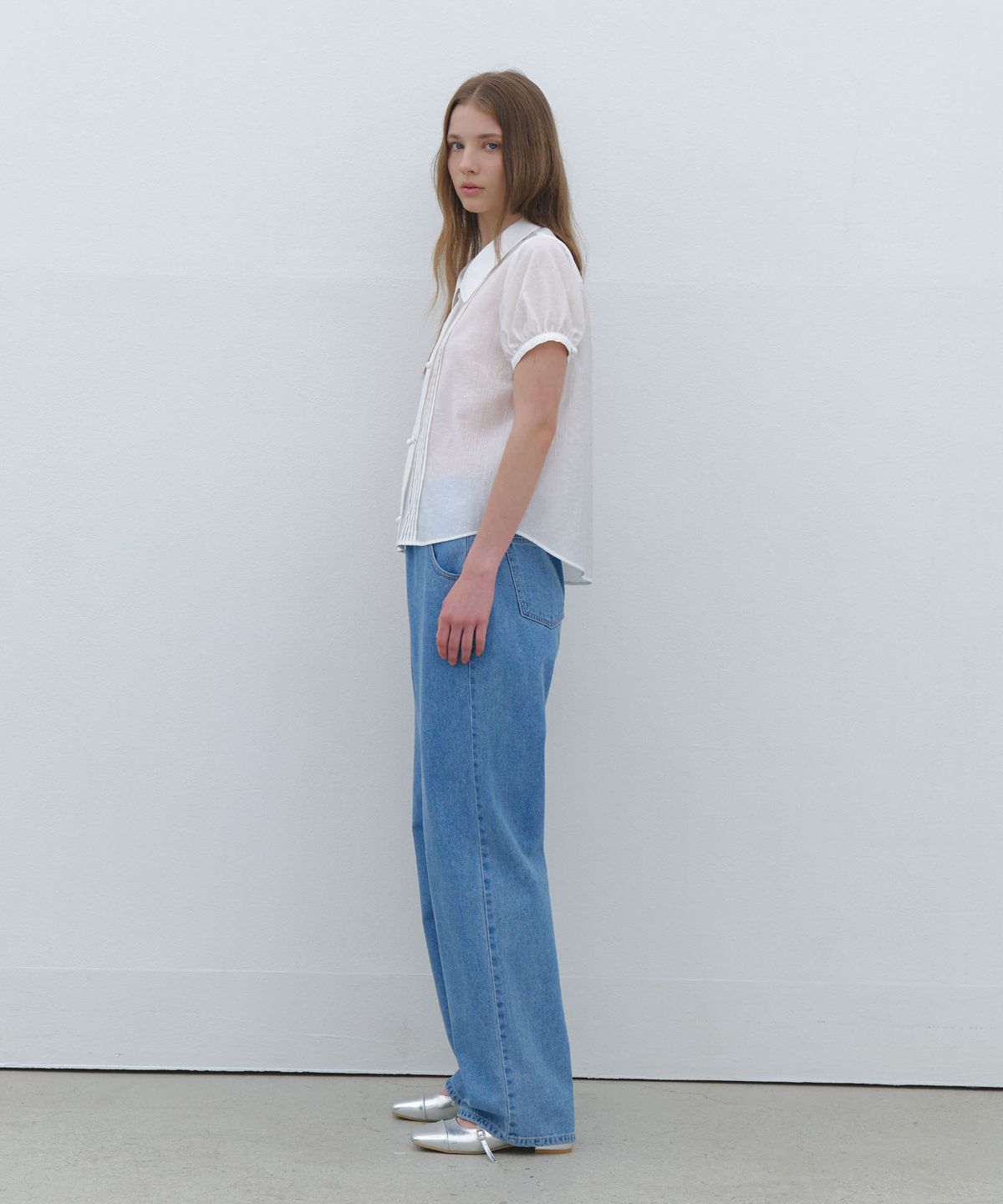 클루니(CLUNY) Cool Fit Summer Denim Pants - light blue
