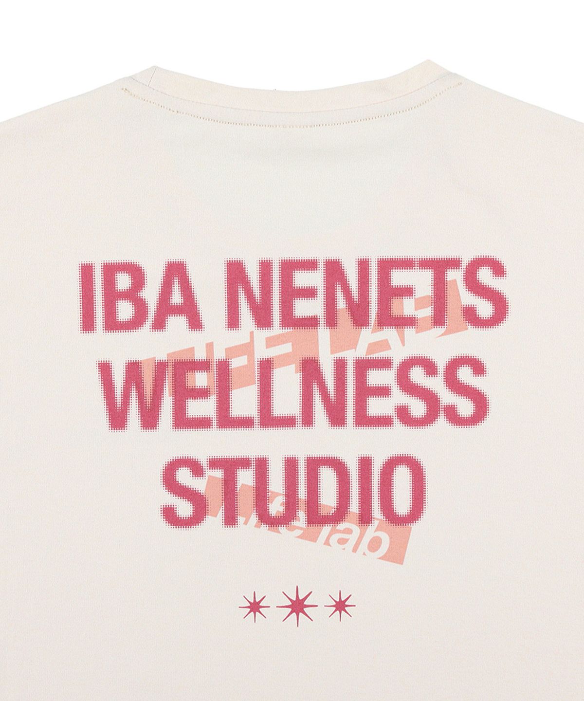 이바네네츠(IBA NENETS) 라이프 랩 반팔 티셔츠 - 아이보리