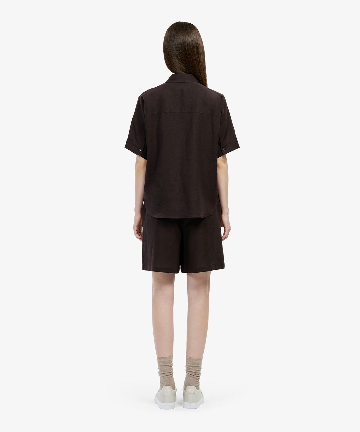 라코스테(LACOSTE) 여성 밴딩 버뮤다 쇼츠 FF865E-56G 3LA