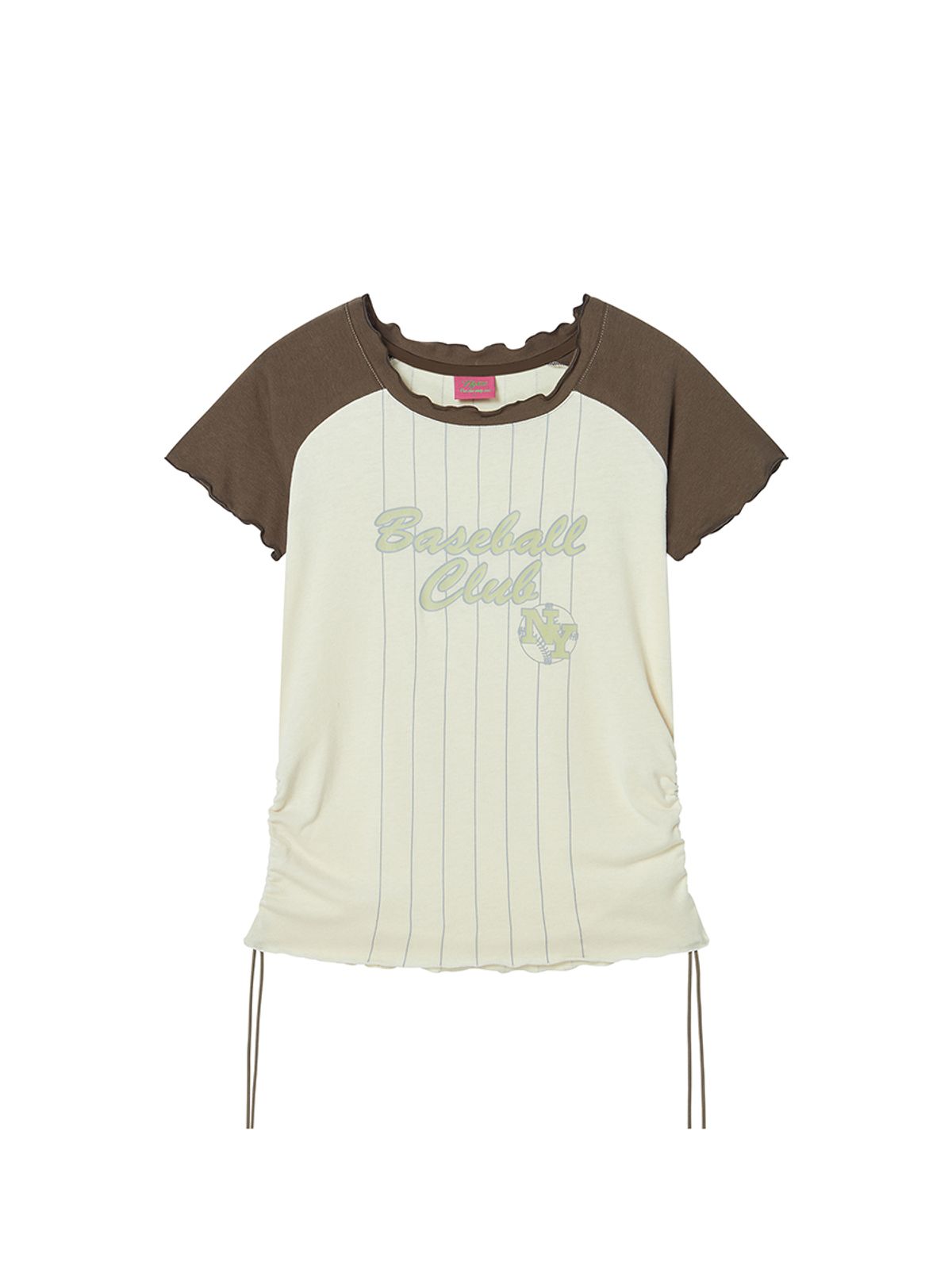 엔와이엑스엑스(NYXX) BASEBALL CLUB TEE BROWN