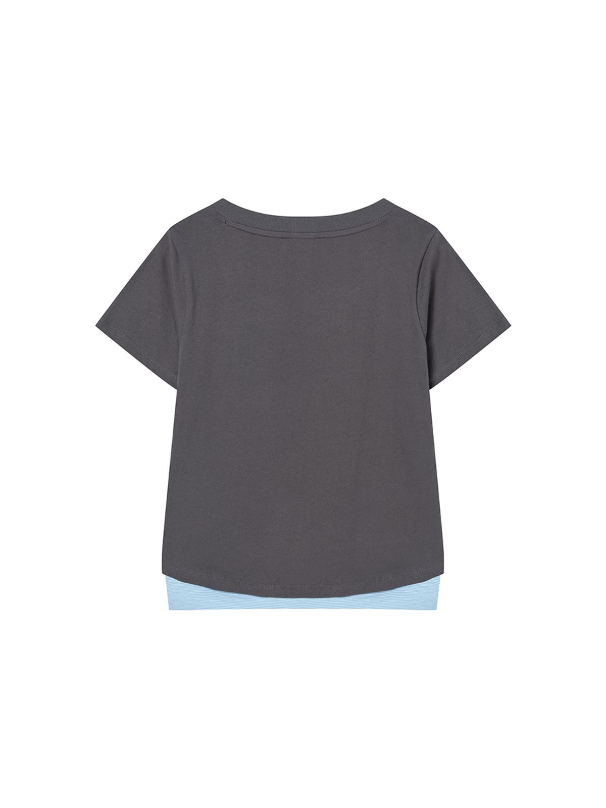 엔와이엑스엑스(NYXX) ZIPPER HEART TEE CHARCOAL