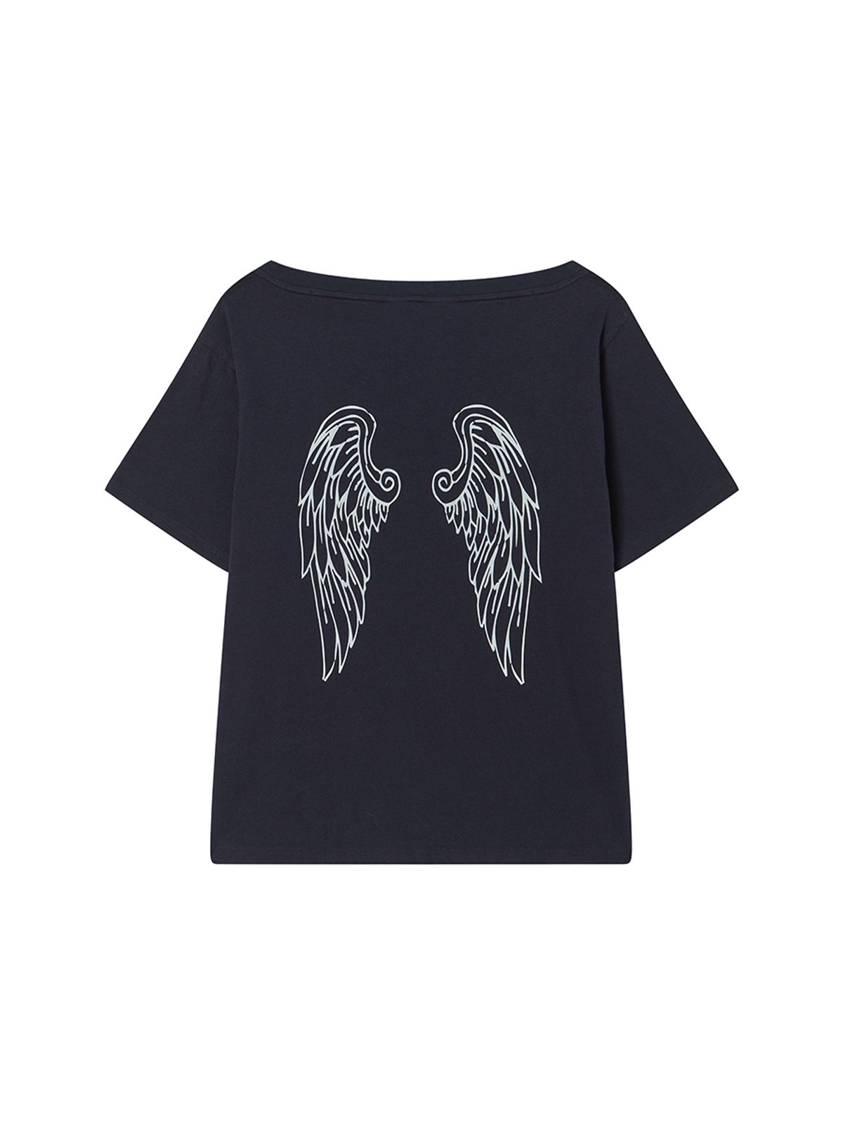엔와이엑스엑스(NYXX) 14 DENIM OFF SHOULDER TEE NAVY