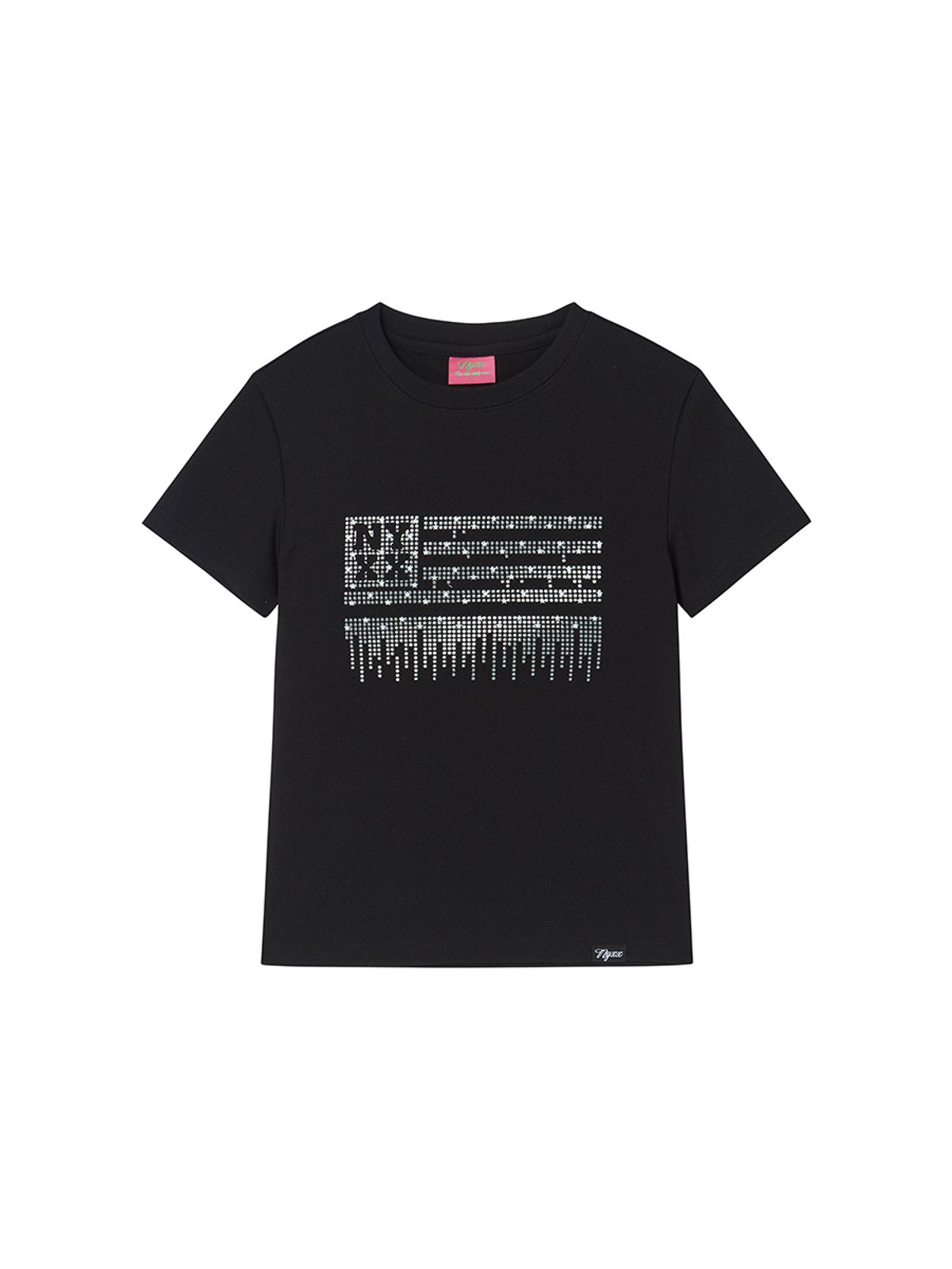 엔와이엑스엑스(NYXX) METAL NYX FLAG TEE BLACK