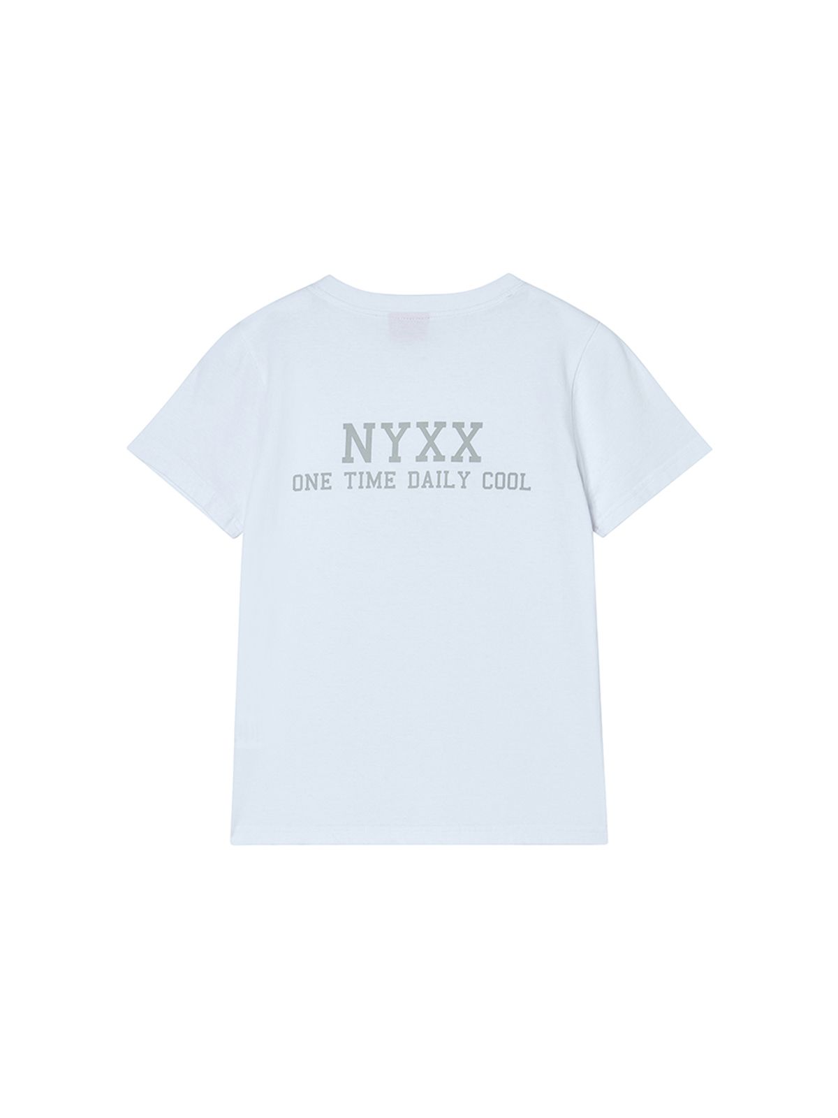 엔와이엑스엑스(NYXX) NYX FLAG APLIQUE TEE WHITE