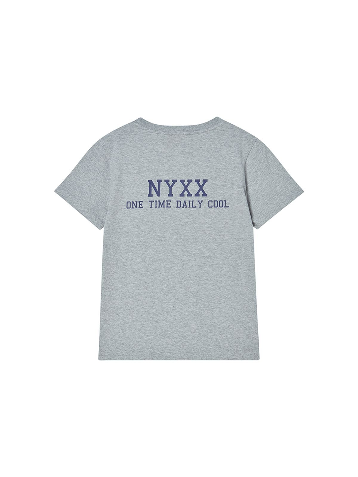 엔와이엑스엑스(NYXX) NYX FLAG APLIQUE TEE GREY