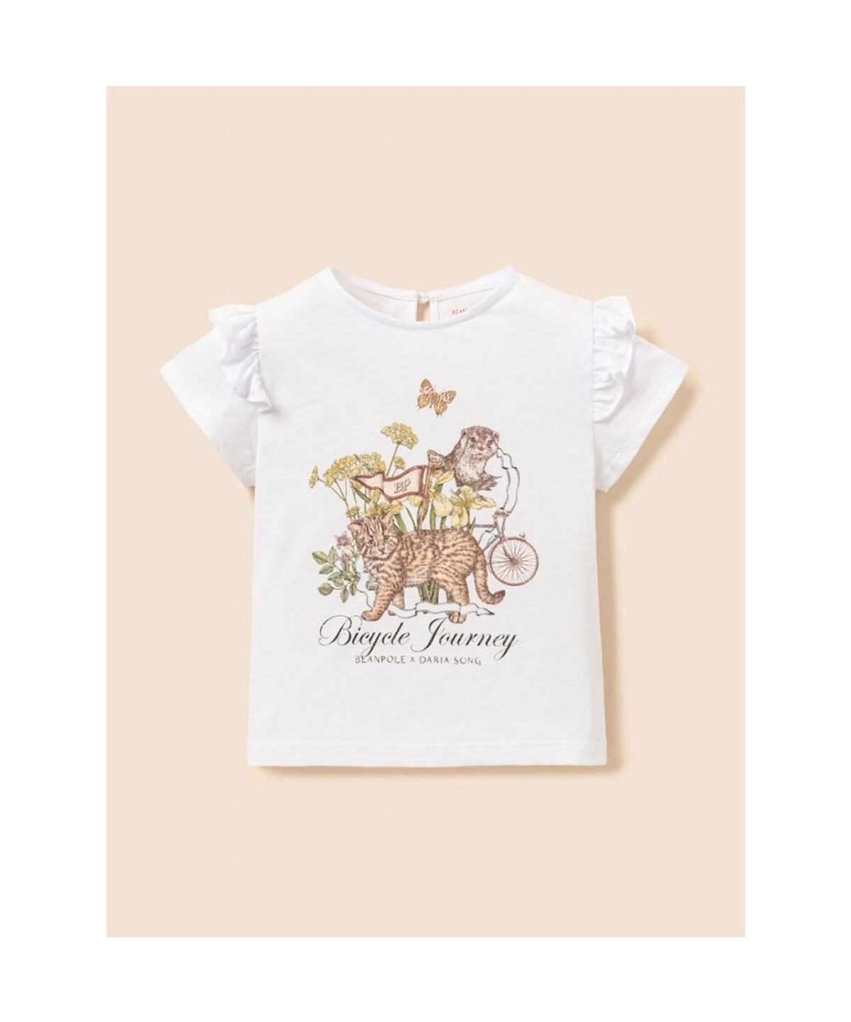 빈폴 키즈(BEANPOLE KIDS) [다리아송] 그래픽 상하 세트 - 아이보리 (BI6442G910)