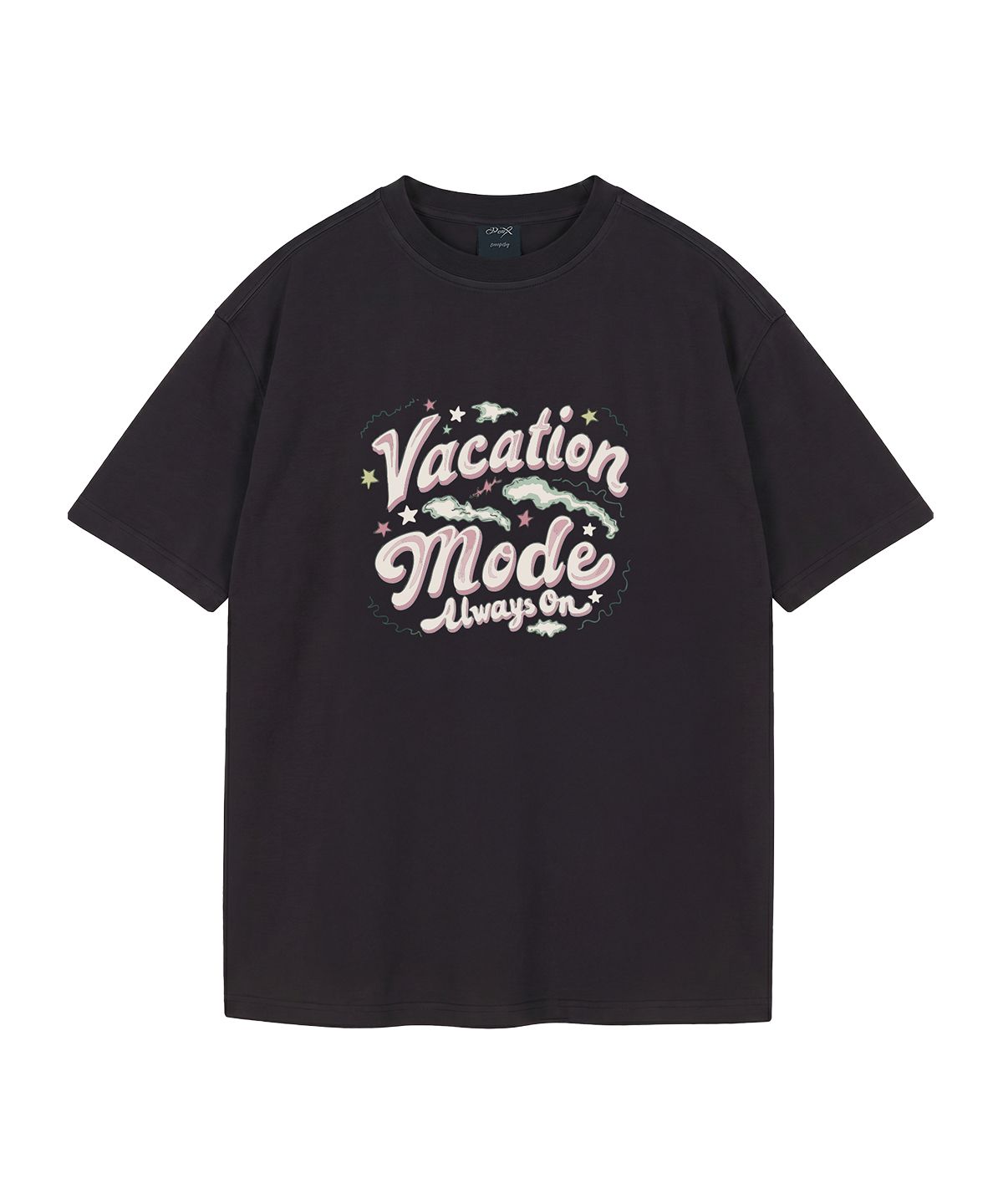 와일드락(WILDROCK) Vacation Mode 피그먼트 오버핏 반팔 티셔츠 (크롭 포함)