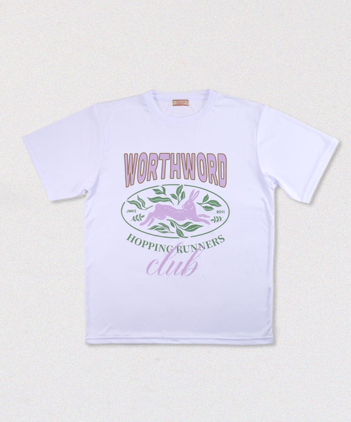 워스워드(WORTHWORD) Hare 퀵 드라이 러닝 반팔 티셔츠