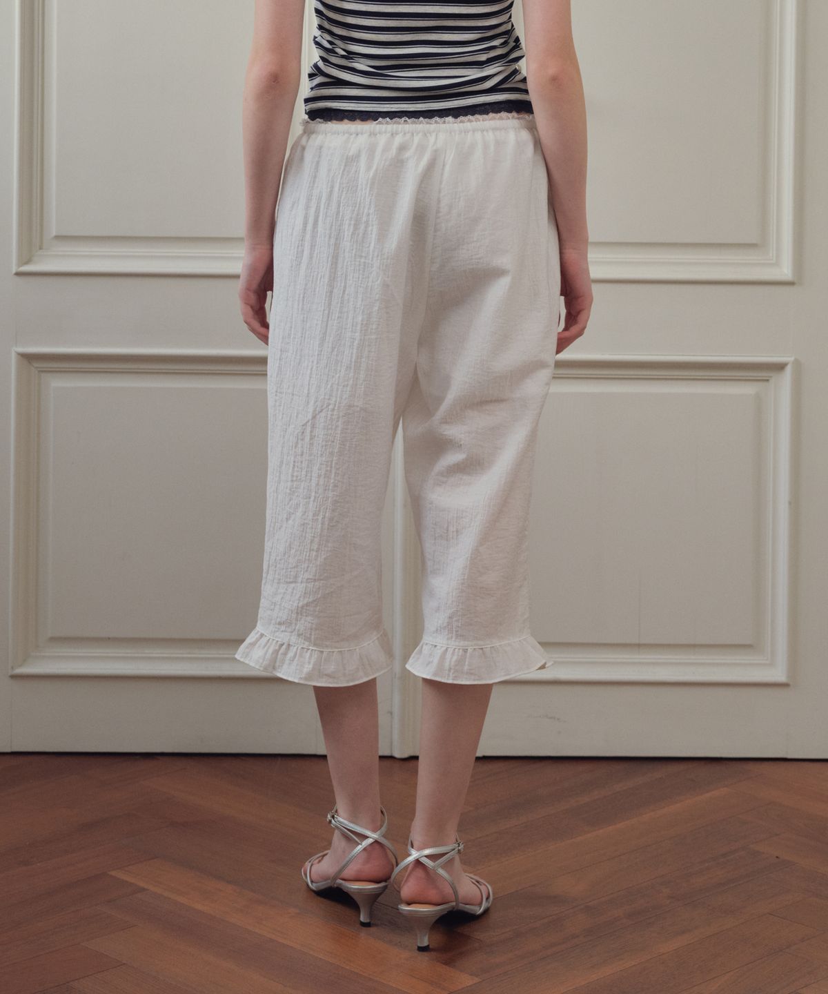 씨타(CITTA) Lace Point Frill Pants_CTB573(White)