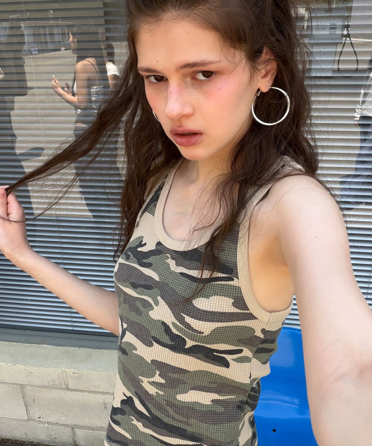 씨타(CITTA) Vintage Camo Waffle Sleeveless_CTT3012(Beige)