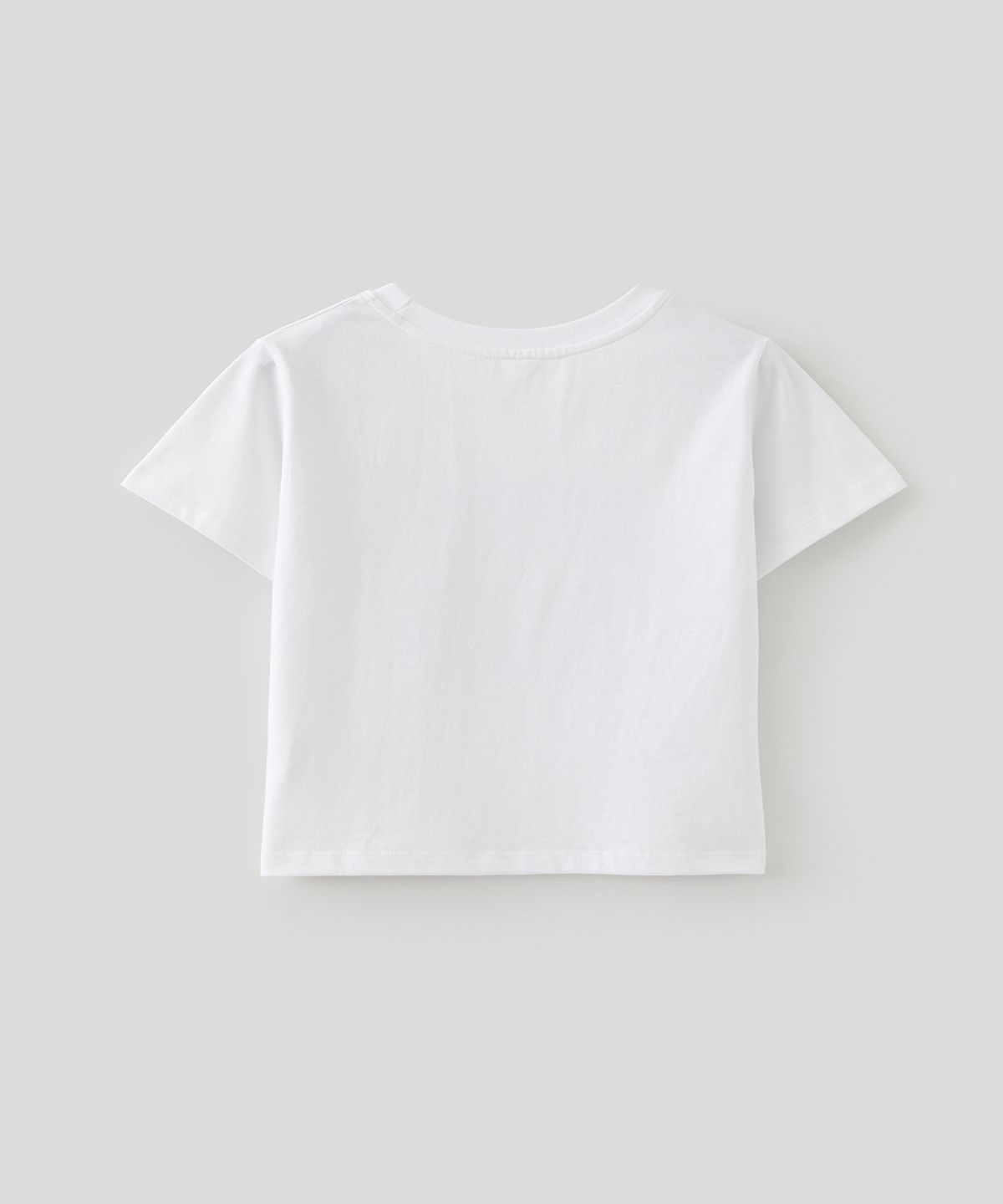 로우넬라인(LOW NELLINE) LOW SHELL CRACK PRINTED SLIM T-SHIRT_WHITE
