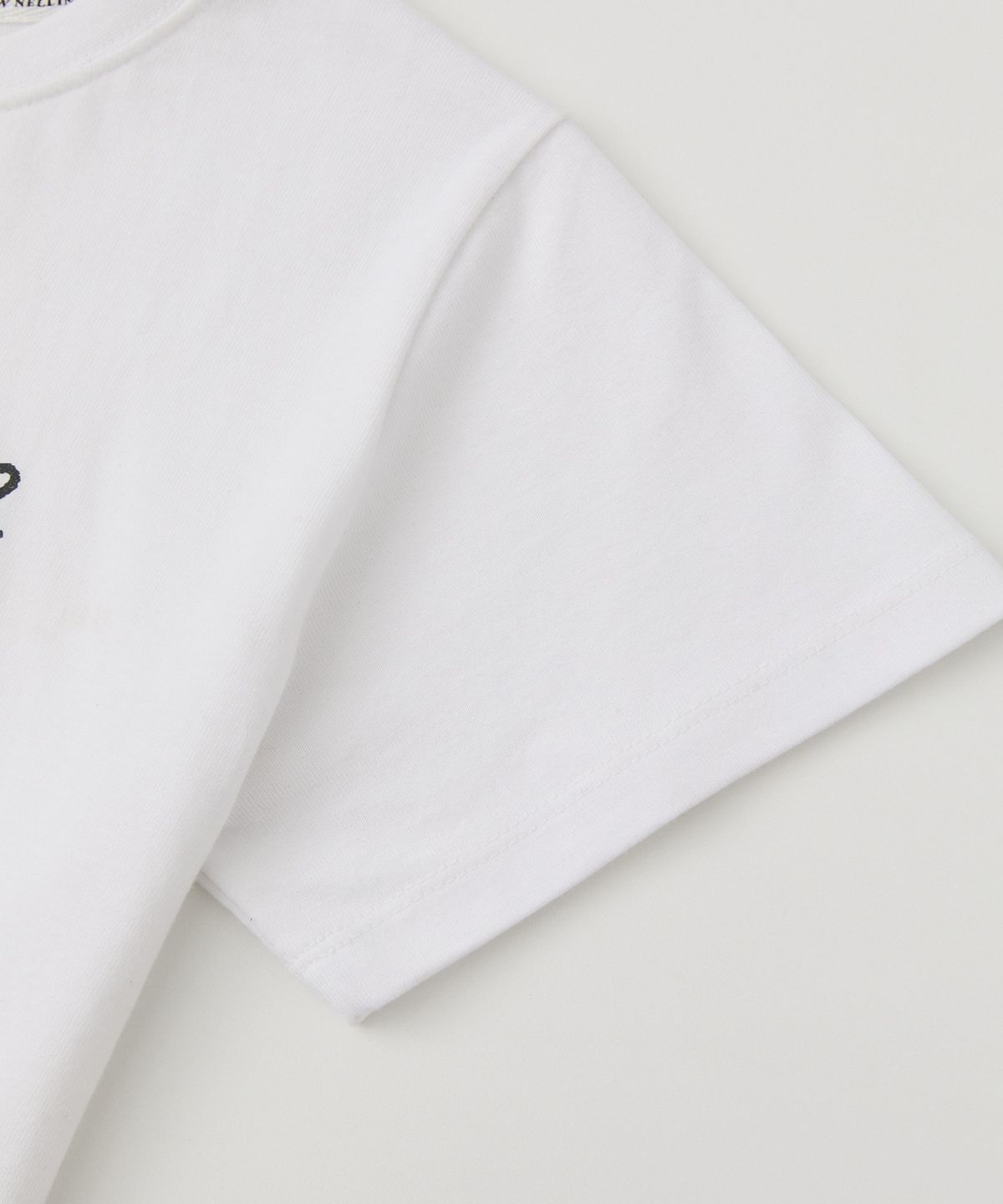 로우넬라인(LOW NELLINE) LOW SHELL CRACK PRINTED SLIM T-SHIRT_WHITE