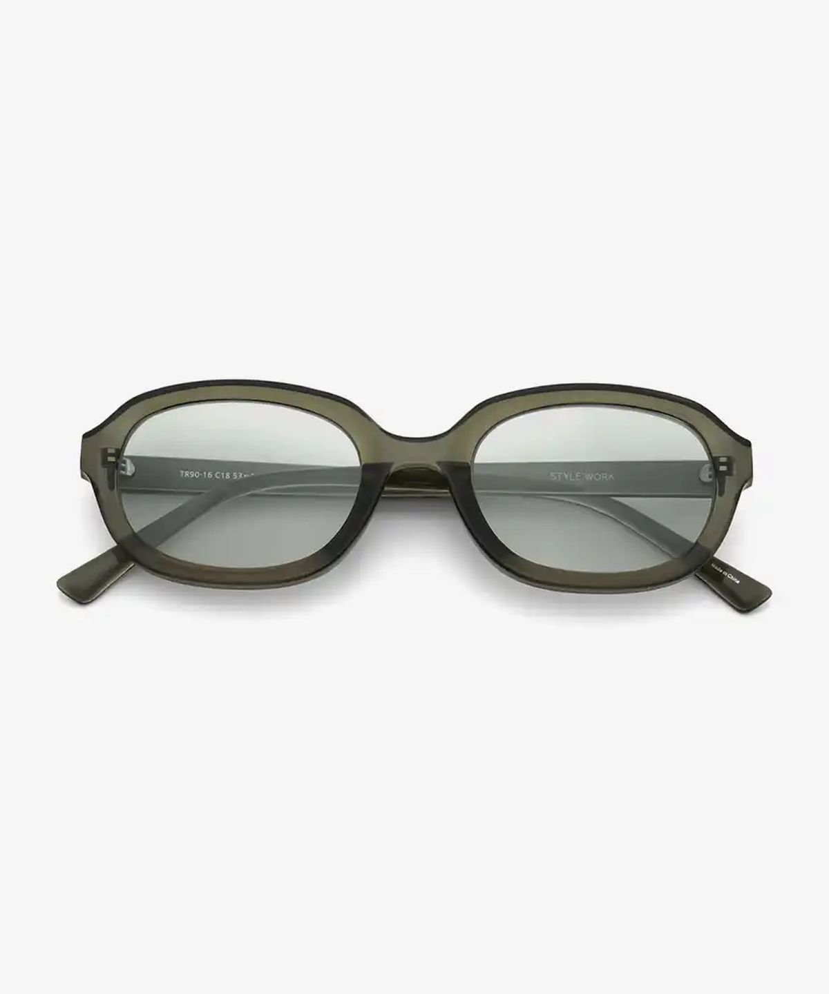 스타일워크(STYLEWORK) 그레이 틴트 오벌 STYLE WORK TR90-16 C18_GRAY 스타일워크 선글라스