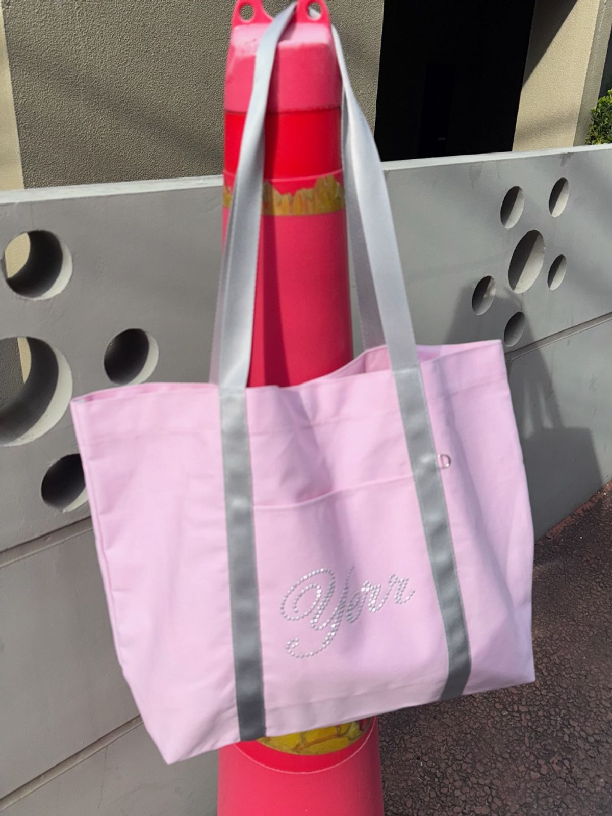 아이세이예르(ISAYYERR) Yerr Cotton Bag (pink)