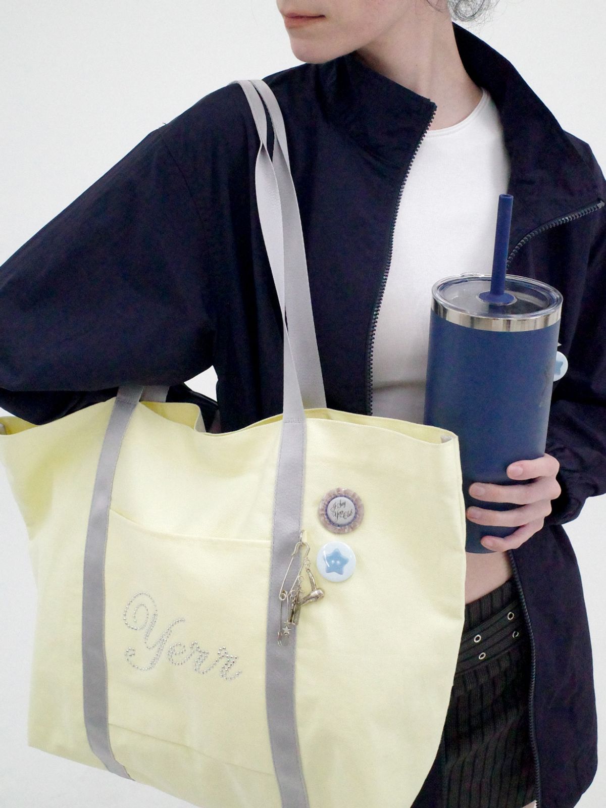 아이세이예르(ISAYYERR) Yerr Cotton Bag (lemon)