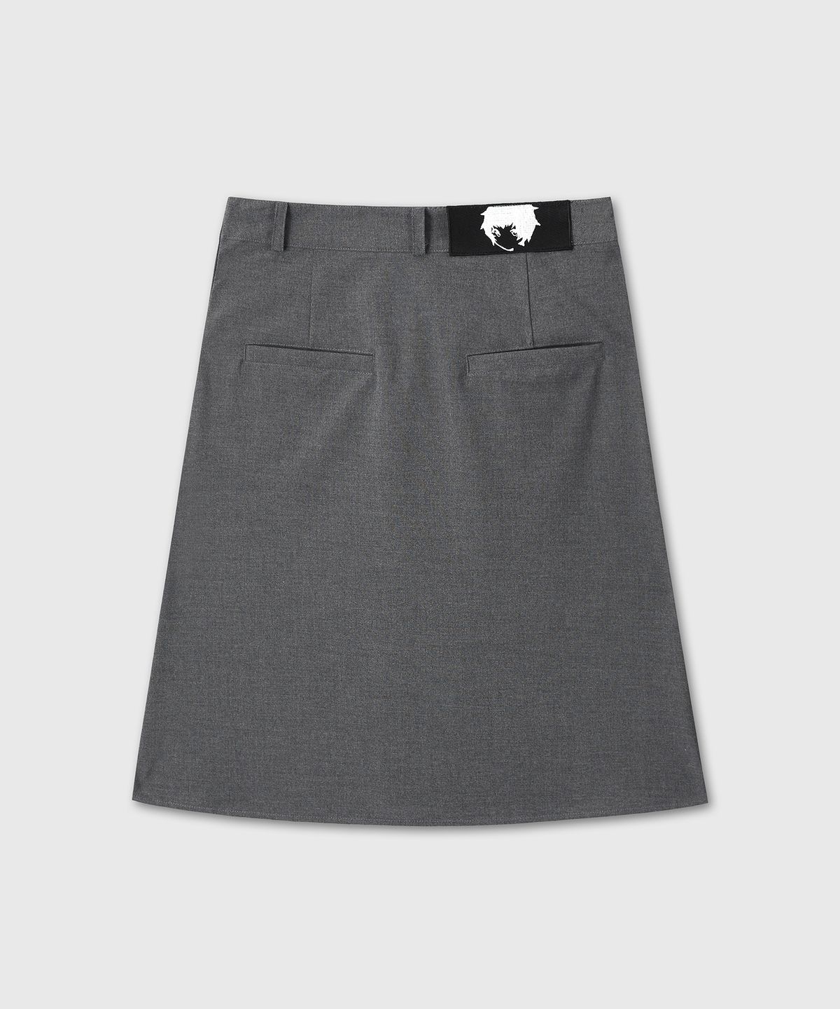 미유키(MIUKI) Miuki Pleated Midi Skirt (Gray)
