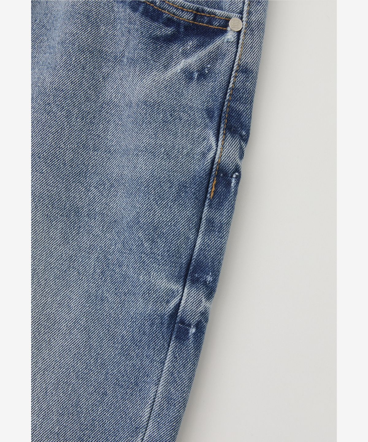 로우넬라인(LOW NELLINE) KYLE RIVET WIDE DENIM_MEDIUM BLUE