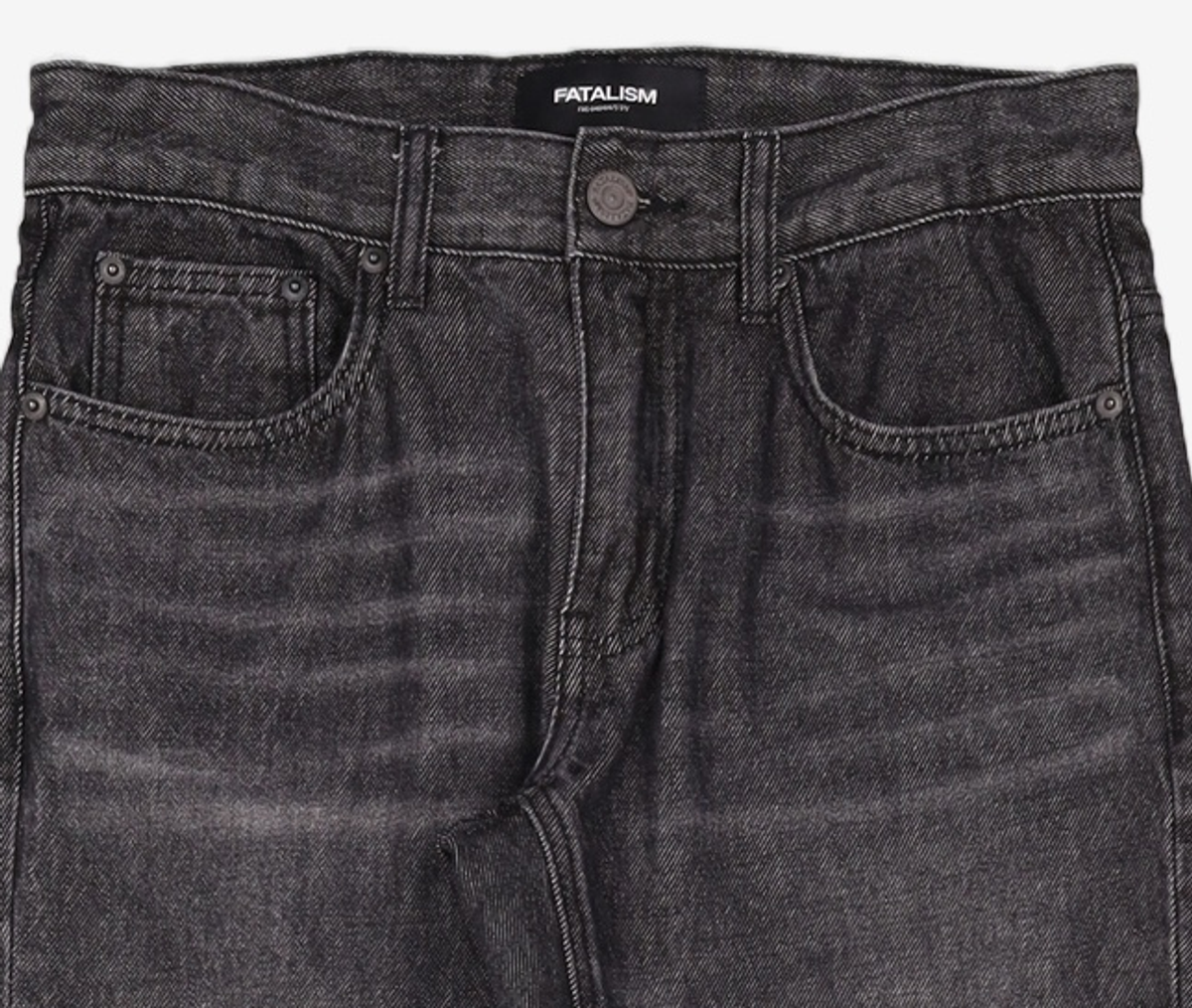 페이탈리즘(FATALISM) #0215 Melt black straight fit 44