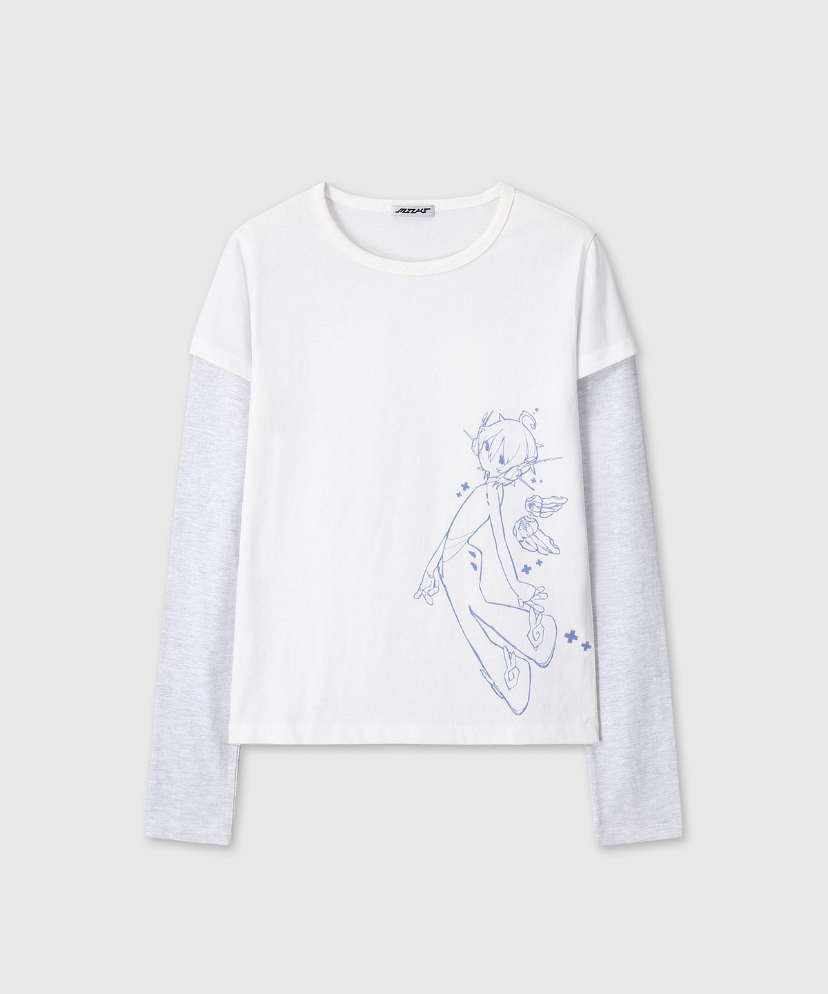 미유키(MIUKI) Miyu Layered Long Sleeve (White)