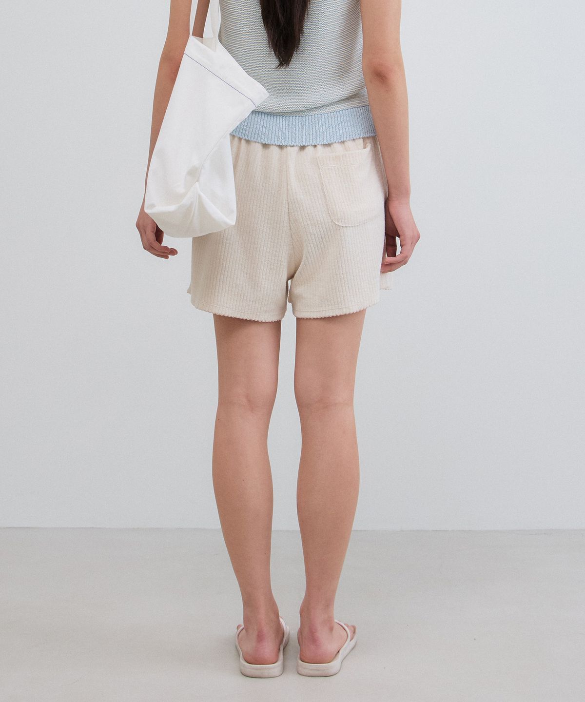 망고매니플리즈(MANGO MANY PLEASE) SOTIE TERRY SHORTS_NATURAL