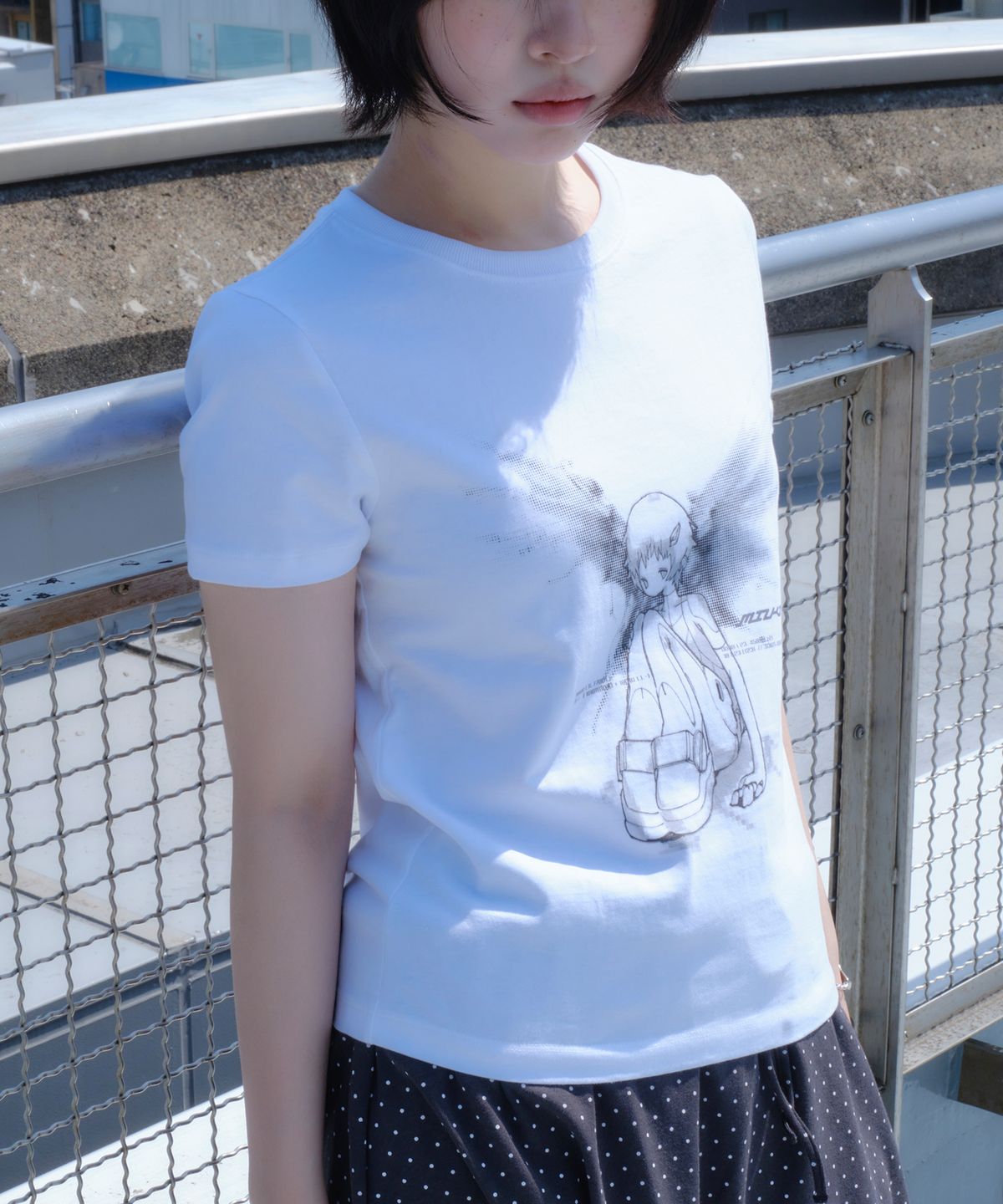 미유키(MIUKI) MIEL Basic Tee (White / Slim)